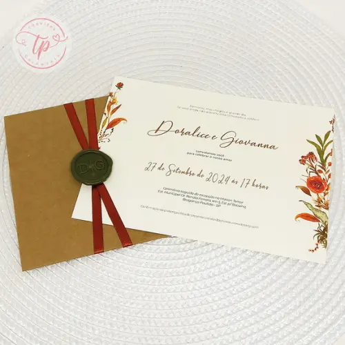 Convite de Casamento Modelo Lilith