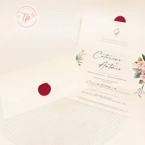 Convite de Casamento Núbia