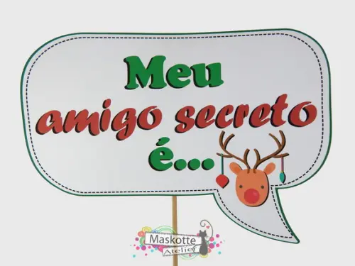 Kit Placas Divertidas para o Natal