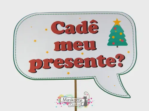Kit Placas Divertidas para o Natal