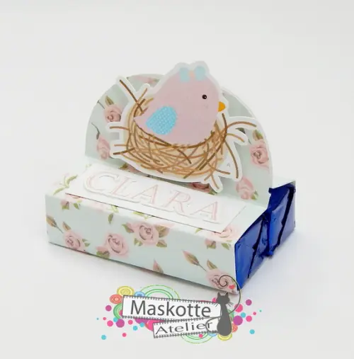 Porta chocolate duplo - passarinho
