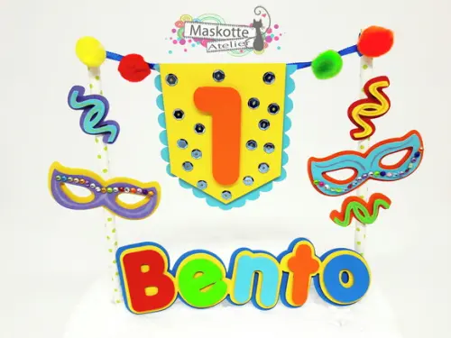 Topo de Bolo Bloquinho Carnaval