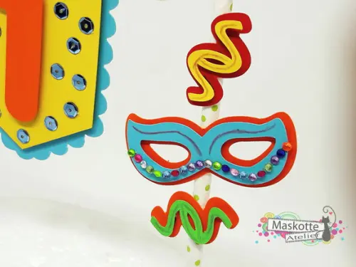 Topo de Bolo Bloquinho Carnaval