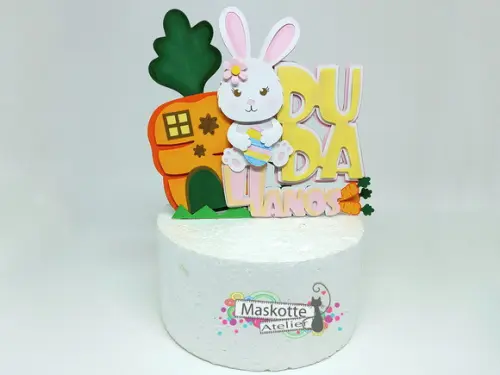 Topo de bolo coelha