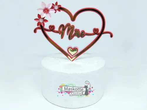 Topo de bolo dia das mães