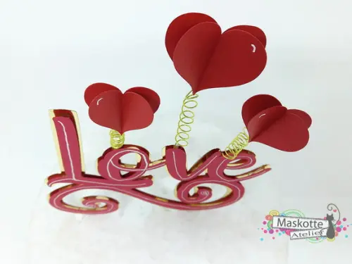 Topo de bolo love dia dos namorados