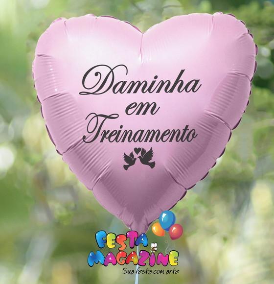 Balão 18 Daminha em Treinamento Rosa 50cm