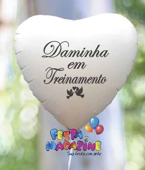 Balão DAMINHA EM TREINAMENTO BRANCO