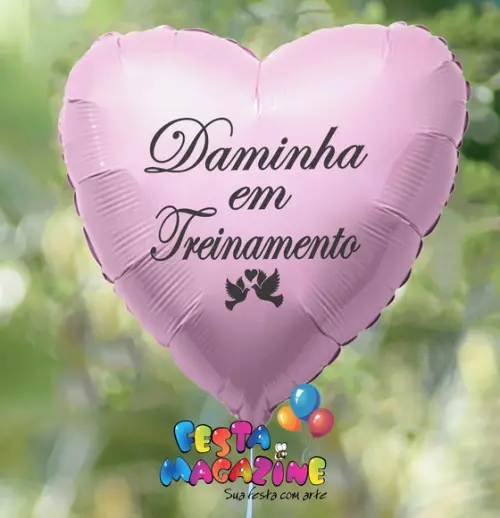 Balão 18" Daminha em Treinamento Rosa 50cm