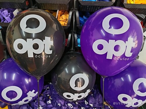 100 Balões Personalizados TEMA DA SUA FESTA