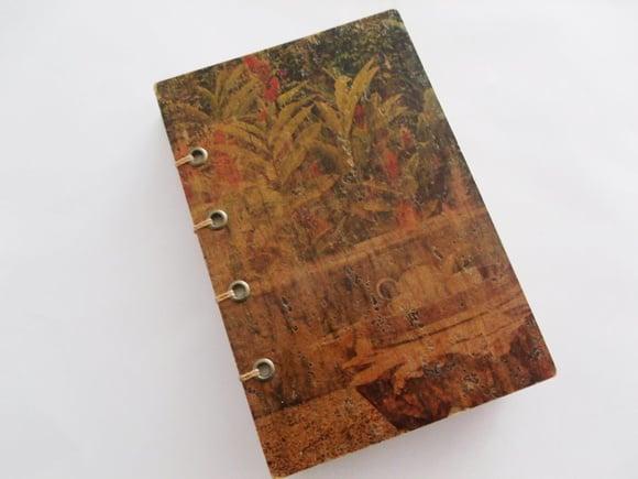 Agenda de bolso artesanal em papel couro