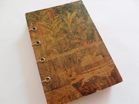 Agenda de bolso artesanal em papel couro
