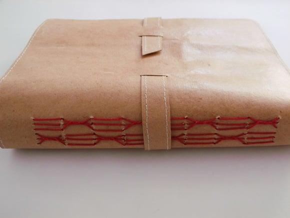 Agenda em recouro cor natural com nome
