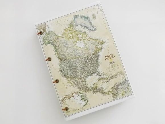 Agenda, Diário ou Caderno Mapa América 2
