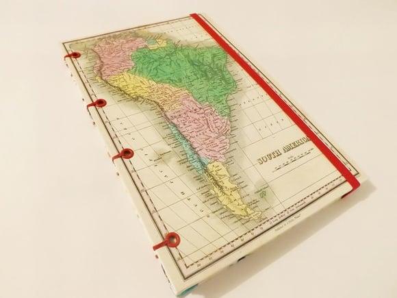 Agenda, Diário ou Caderno Mapas América