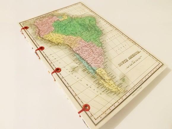 Agenda, Diário ou Caderno Mapas América