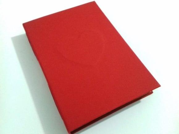 Álbum de Fotos 10 x 15 Vermelho Coração