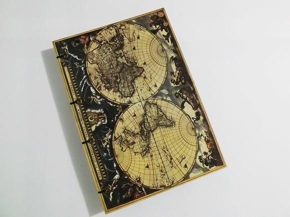 Diário de Viagem Mapa Antigo