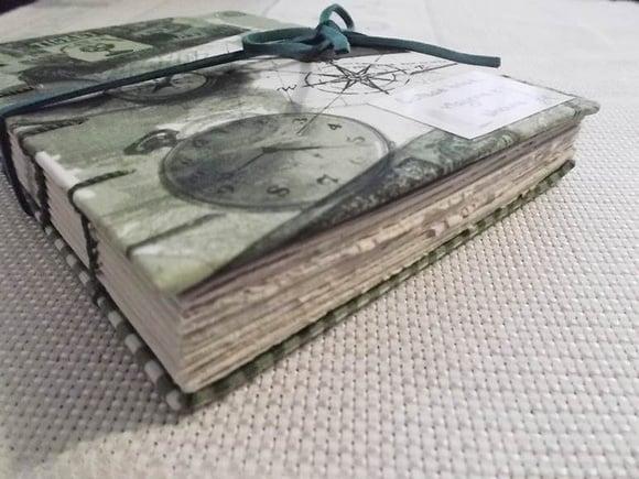 Diário de Viagem Tamanho de Bolso Verde