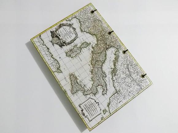 Diário de Viagem Mapa Antigo