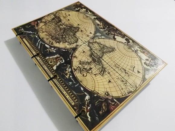 Diário de Viagem Mapa Antigo