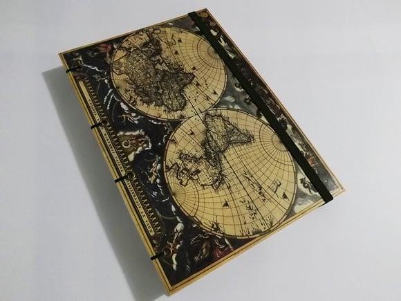 Diário de Viagem Mapa Antigo