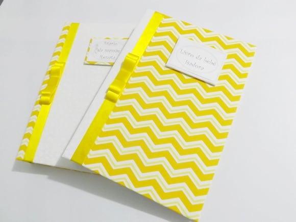 Kit com Livro e Diário do Bebê