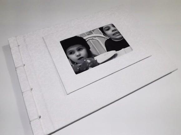 Livro de assinatura para foto na capa