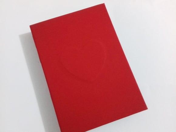 Álbum de Fotos 10 x 15 Vermelho Coração