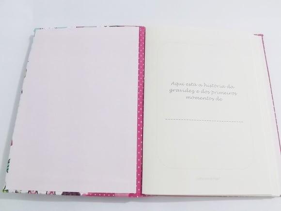 Diário de gravidez rosa menina Paris