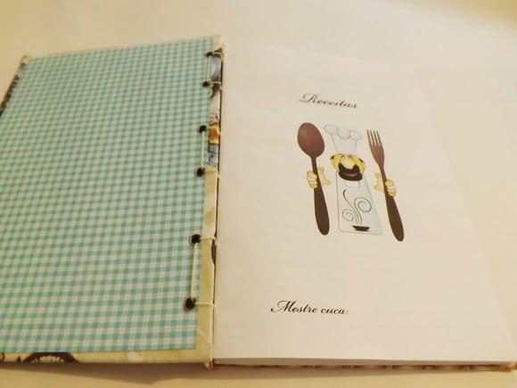 Livro / Caderno de Receitas Cozinheiro