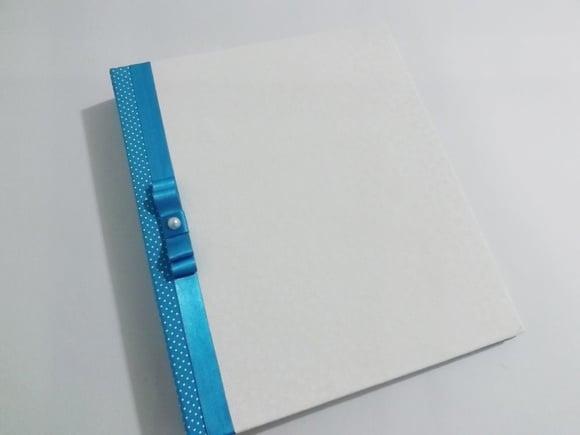 Livro de Assinatura Festas Azul Turquesa