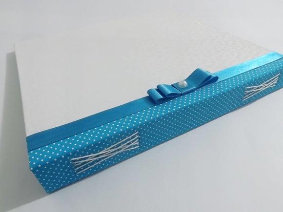 Livro de Assinatura Festas Azul Turquesa