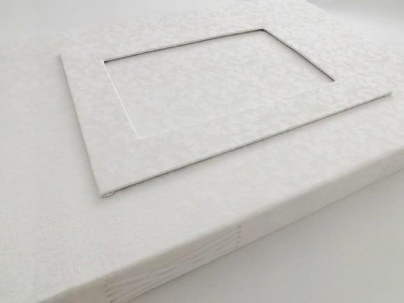 Livro de assinatura para foto na capa