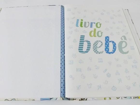 Livro/Diário do bebê azul ursinho