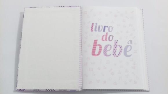 Livro/Diário do Bebê Carneirinho Rosa