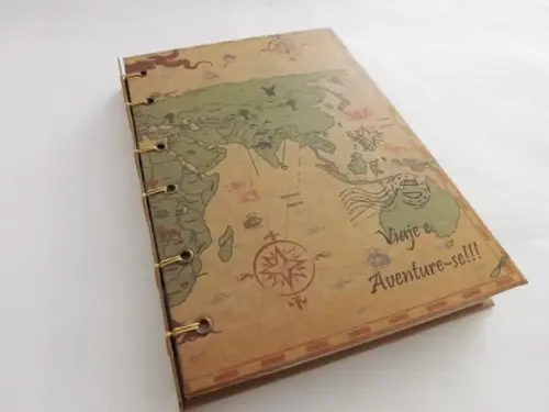 Agenda, Diário ou Caderno de Viagem Mapa