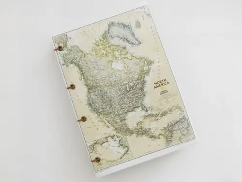 Agenda, Diário ou Caderno Mapa América 2