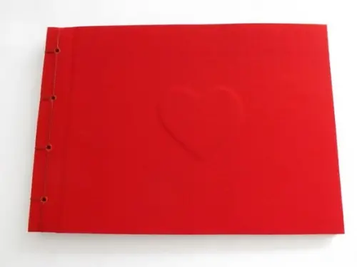 Álbum de fotos 20x30 cm com coração