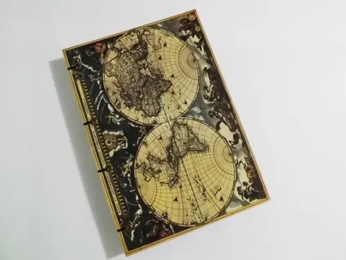 Diário de Viagem Mapa Antigo