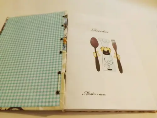 Livro / Caderno de Receitas Cozinheiro