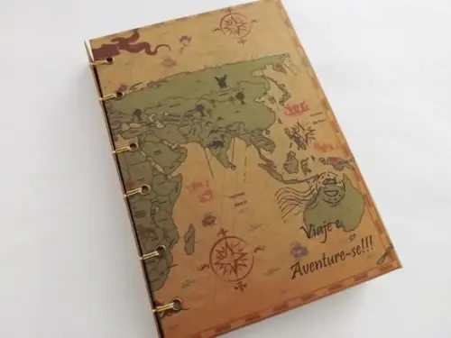 Agenda, Diário ou Caderno de Viagem Mapa
