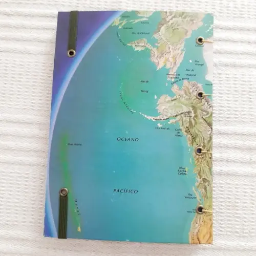 Agenda, Diário ou Caderno Mapas América | Pronta Entrega