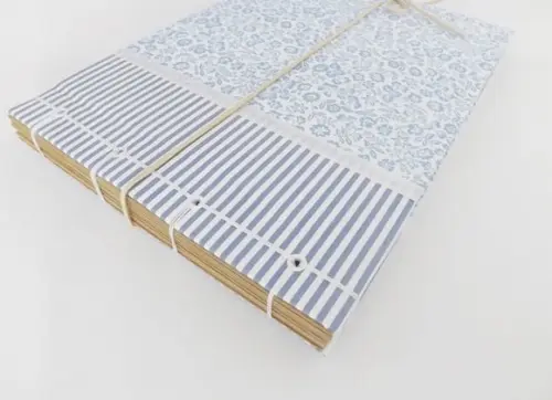Álbum de fotos com kraft e seda 60 pg