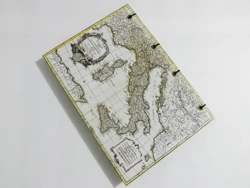 Diário de Viagem Mapa Antigo