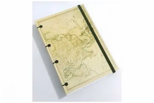 Diário de Viagem Mapa Antigo Ásia