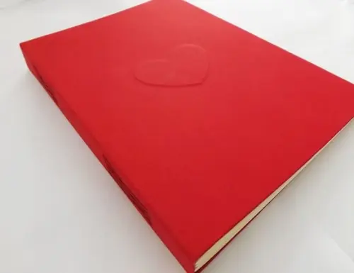 Livro/Álbum de fotos coração 30 x 20 cm