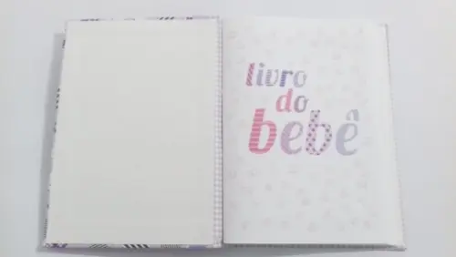 Livro/Diário do Bebê Carneirinho Rosa