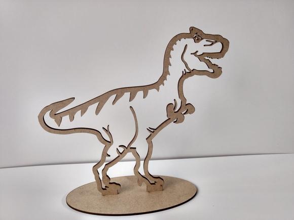 15 Dinossauro T-rex (silhueta) mdf