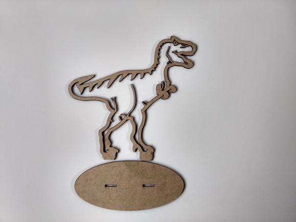 15 Dinossauro T-rex (silhueta) mdf